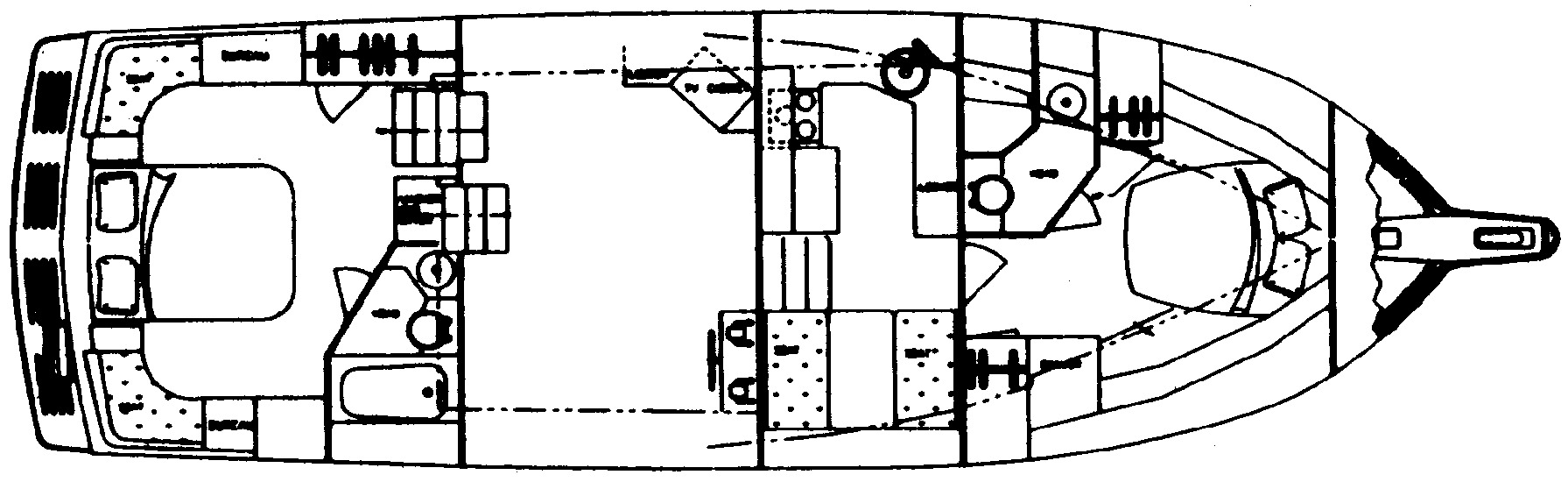 Jefferson Yachts 46 Marlago Sundeck floor plan