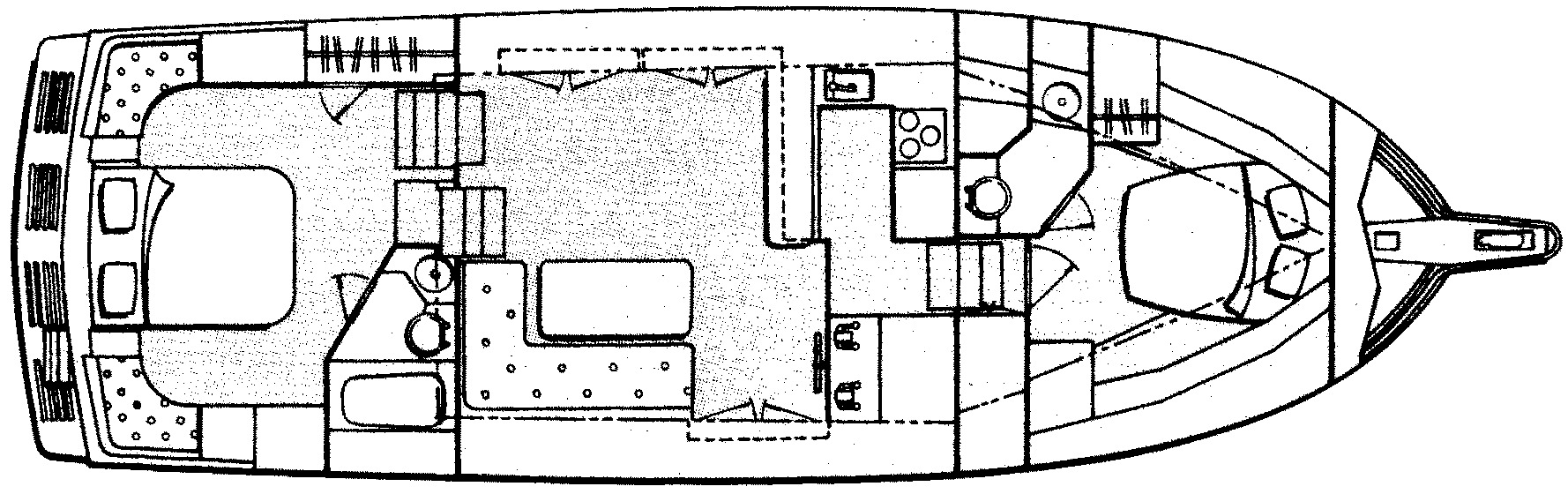 Jefferson Yachts 46 Marlago Sundeck floor plan