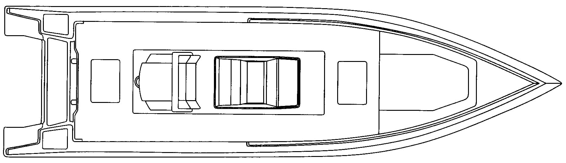 Fountain 29 Center Console floor plan