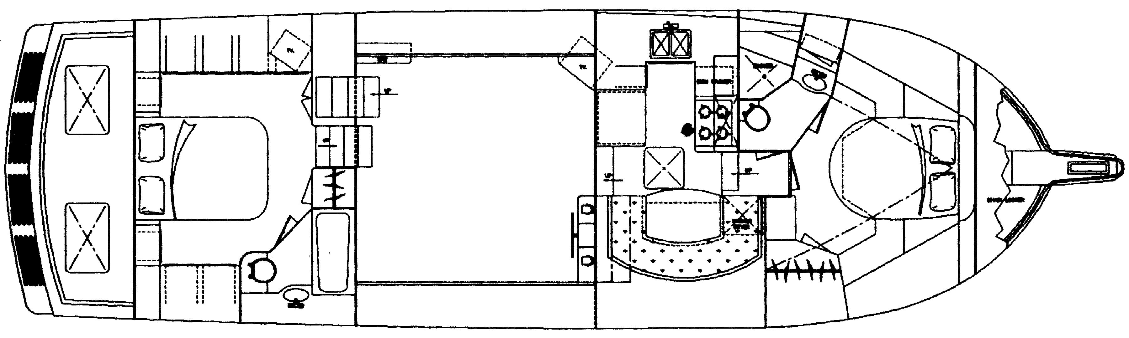 Jefferson Yachts 52 Rivanna Cockpit MY floor plan