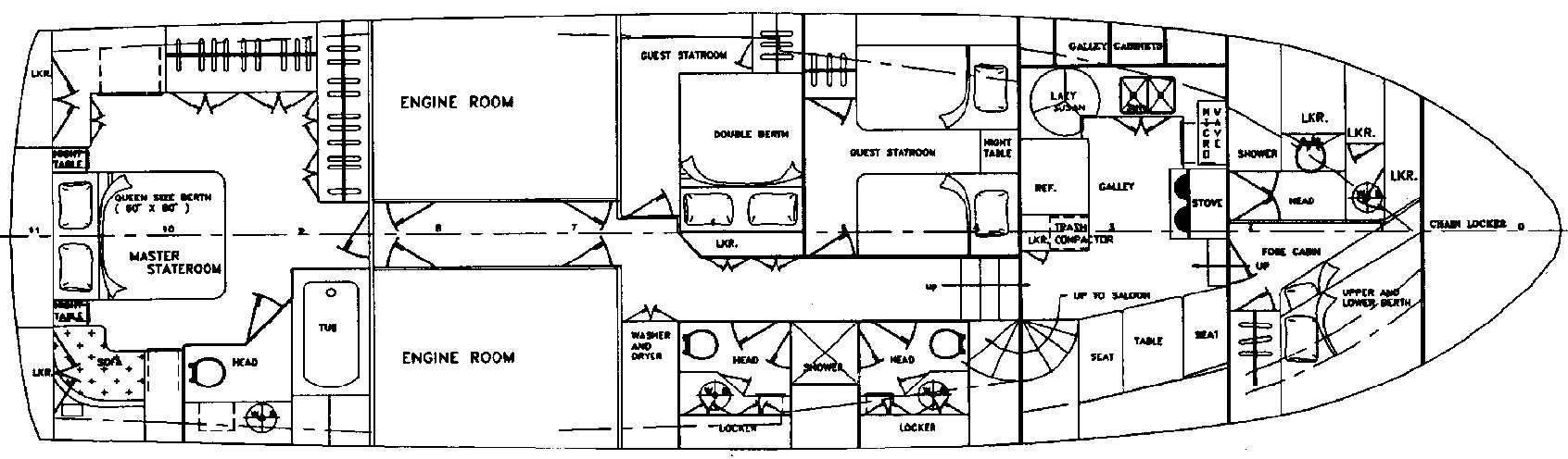 Jefferson Yachts 60 Marquessa Motor Yacht floor plan
