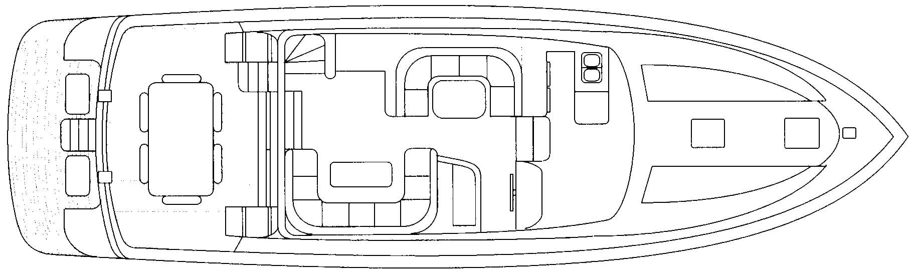 Johnson Yachts 56-58 Motor Yacht floor plan