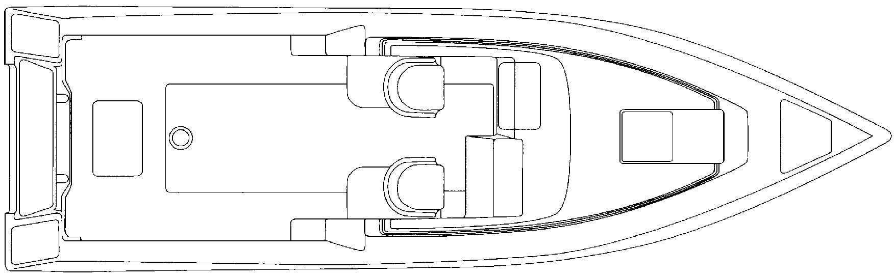 Fountain 29 Sportfish Cruiser floor plan
