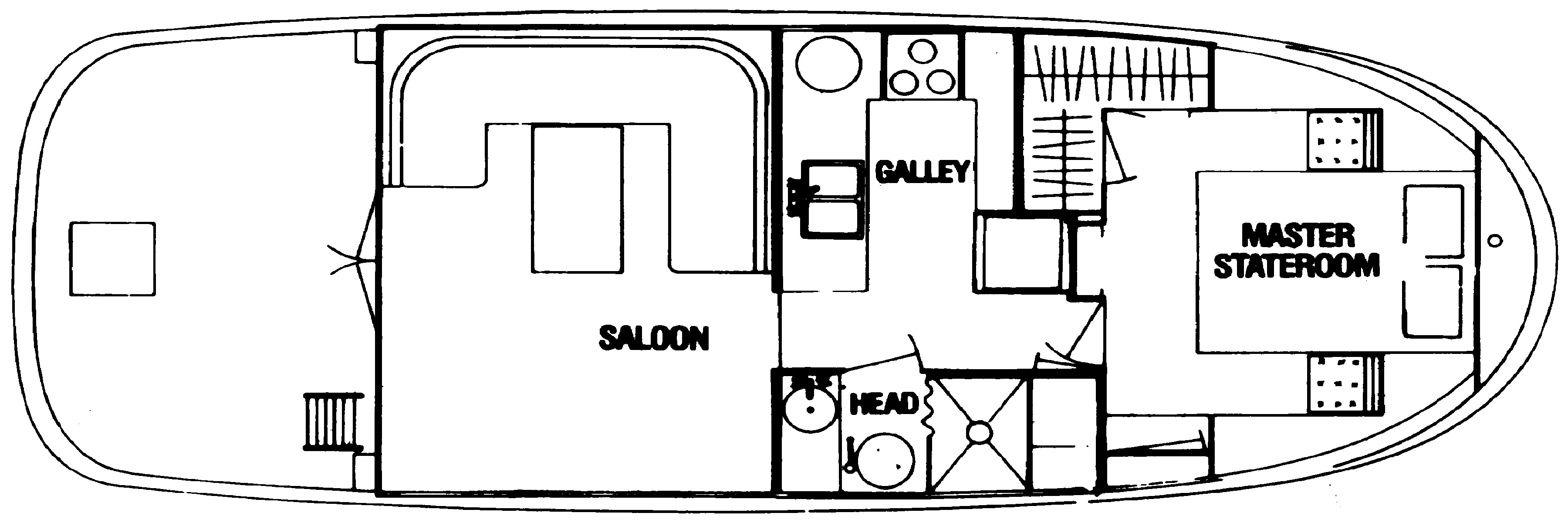 Krogen Yachts 36 Manatee floor plan
