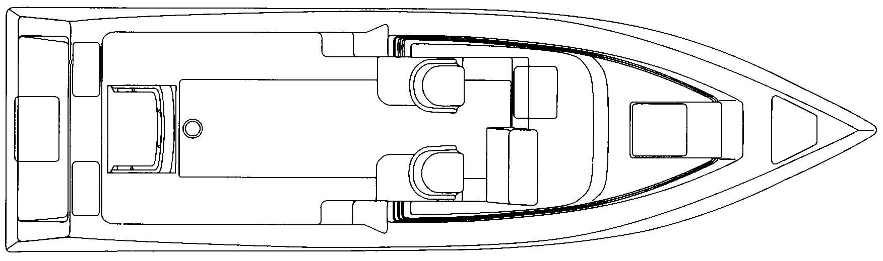 Fountain 29 Sportfish Cruiser floor plan