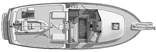 Krogen Yachts 39 Trawler floor plan