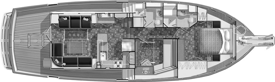 Krogen Yachts 48 North Sea floor plan