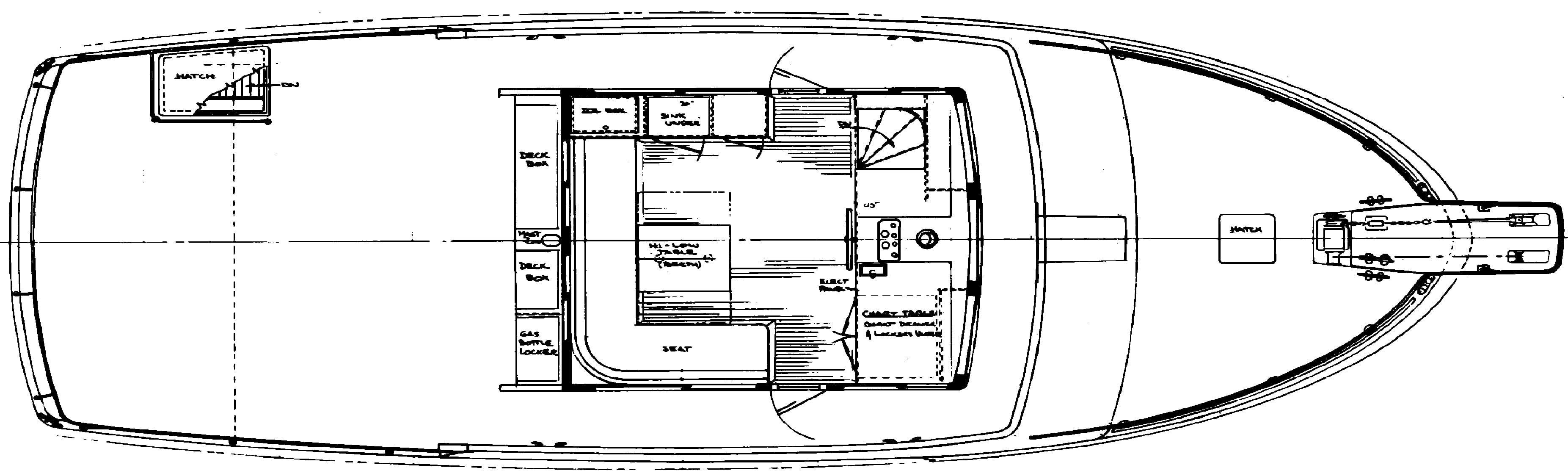 Krogen Yachts 48 Whaleback floor plan