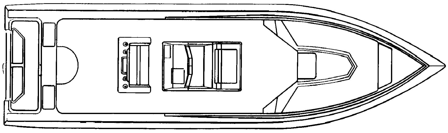 Fountain 31 Center Console floor plan
