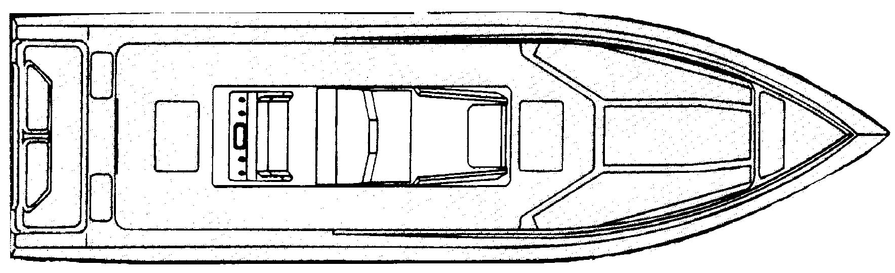 Fountain 31 Center Console floor plan