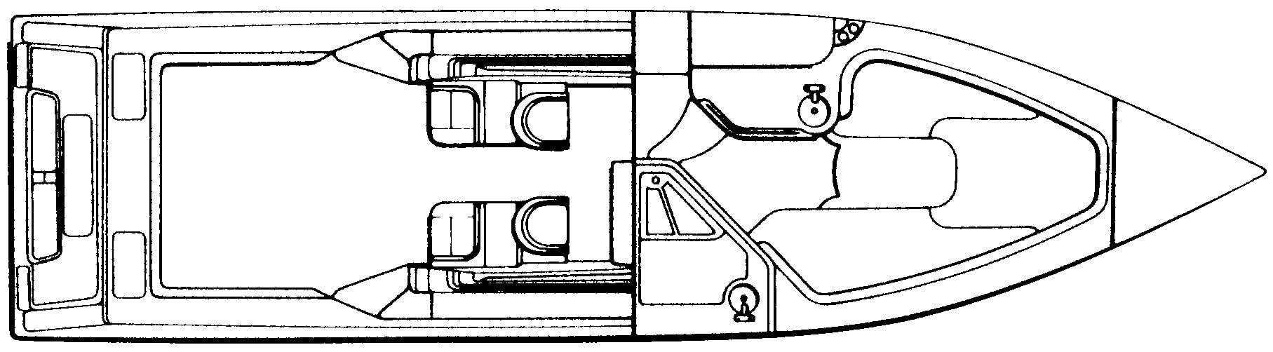 Fountain 31-32 Sportfish Cruiser floor plan