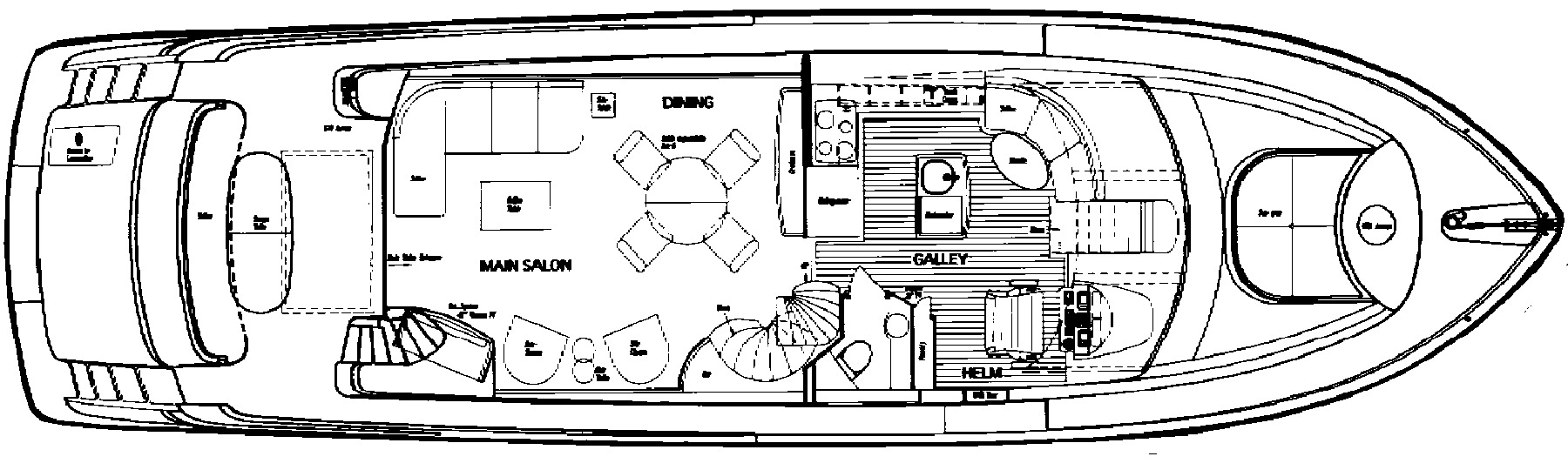 Lazzara Yachts 68 Motor Yacht floor plan