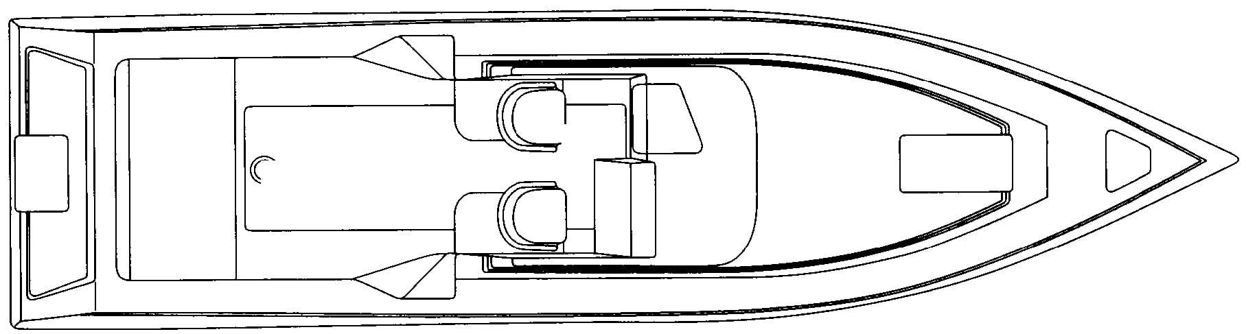 Fountain 31-32 Sportfish Cruiser floor plan