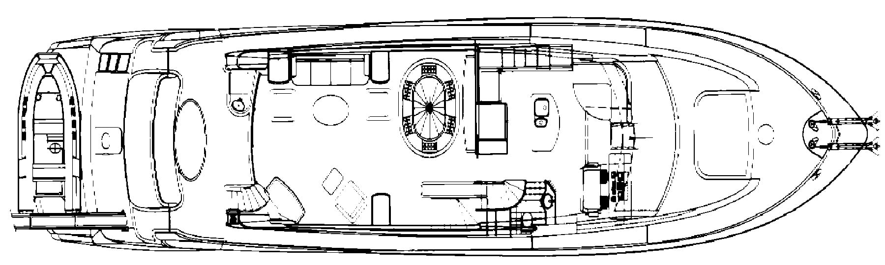 Lazzara Yachts 84 Motor Yacht floor plan
