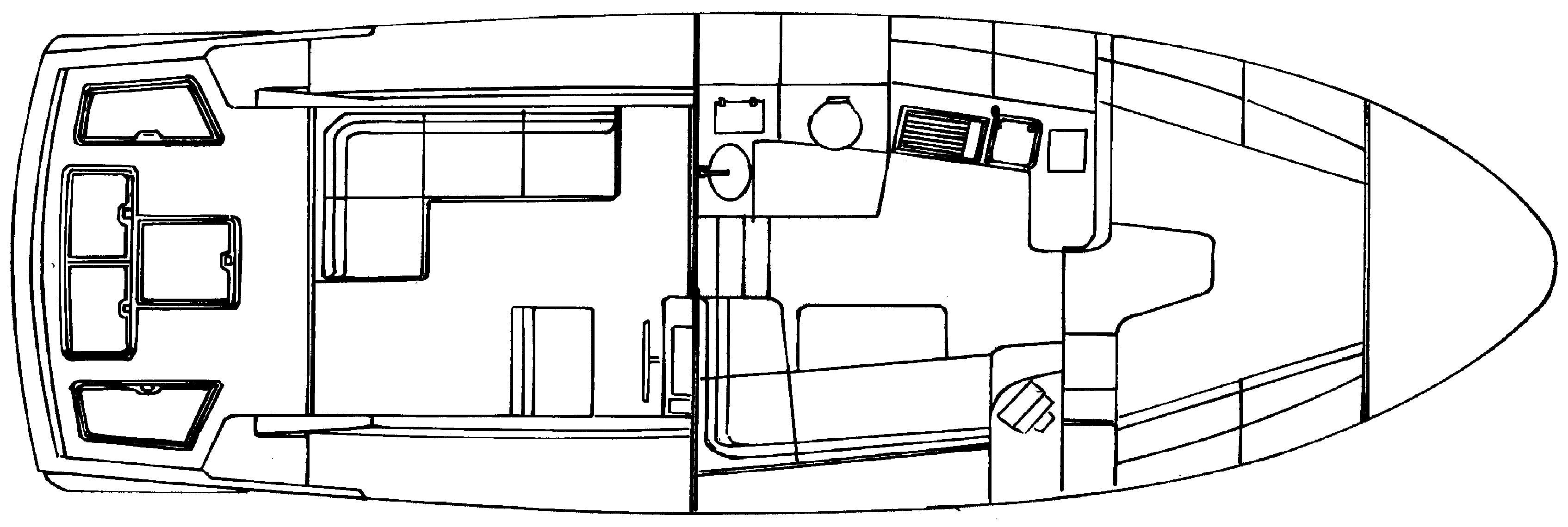 Legacy 34 Express floor plan