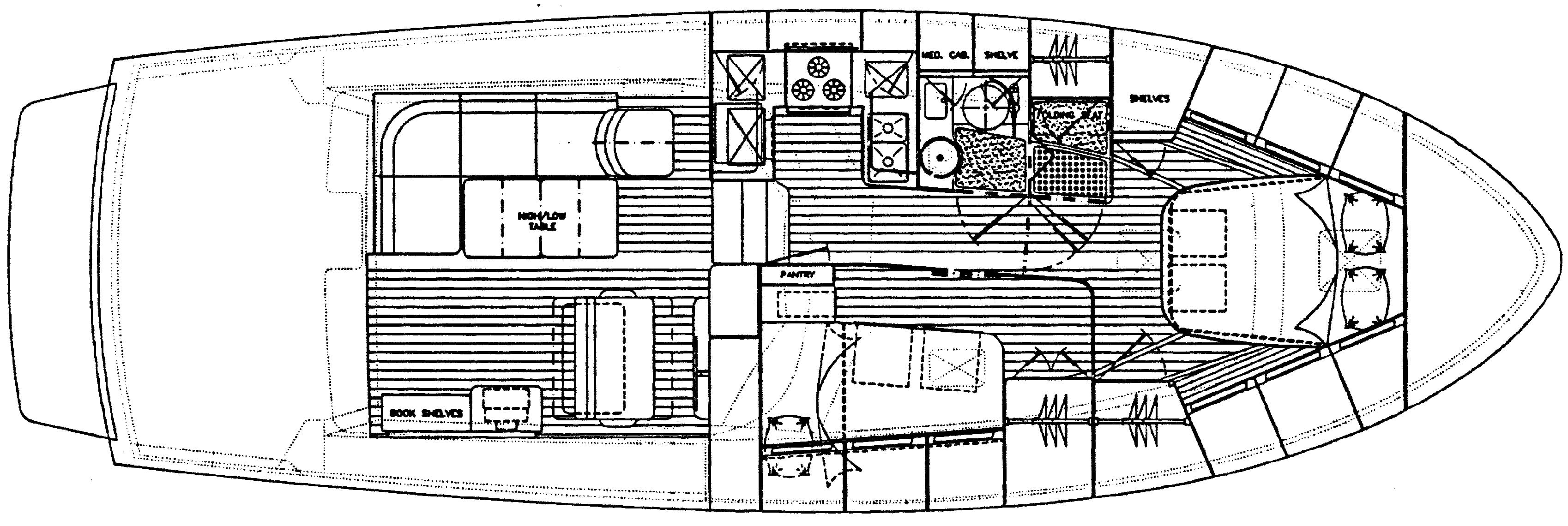 Legacy 40 Sedan floor plan