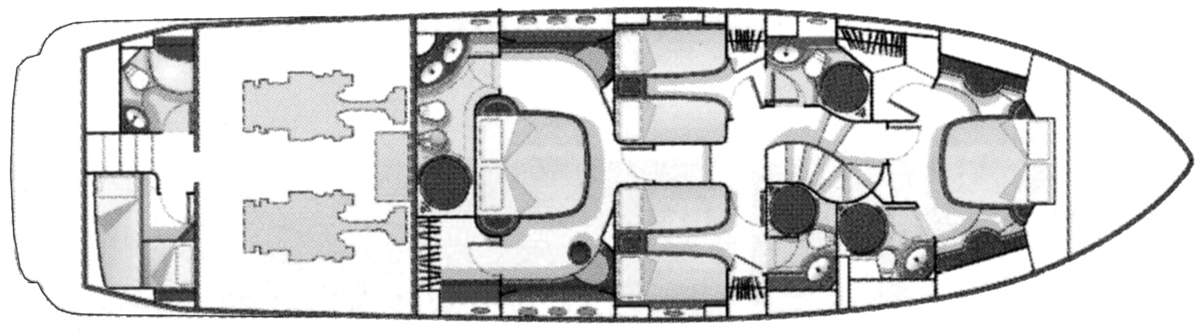 Azimut Yachts 74 Solar floor plan