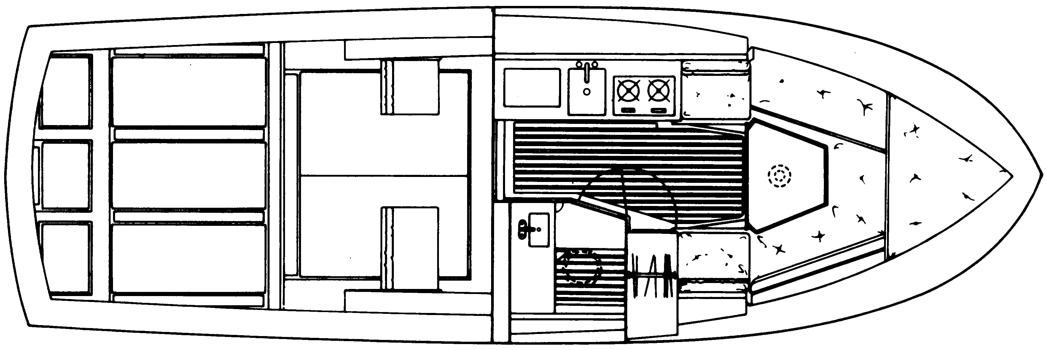 Luhrs Yachts 30 Alura floor plan