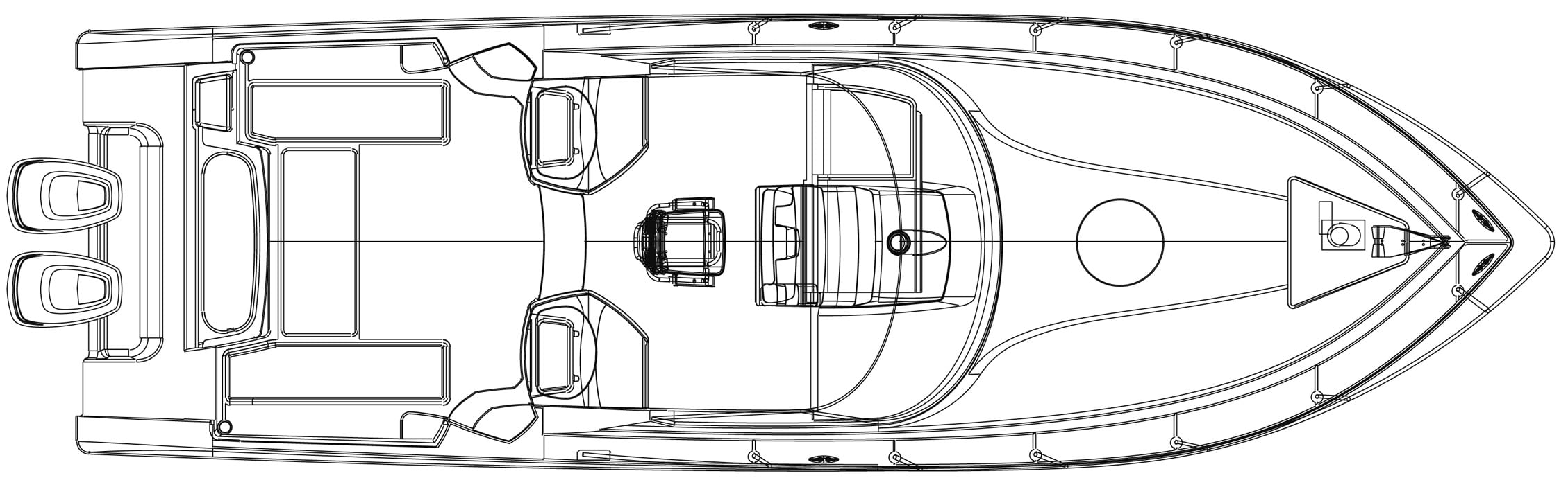 Fountain 33 Sportfish Cruiser floor plan