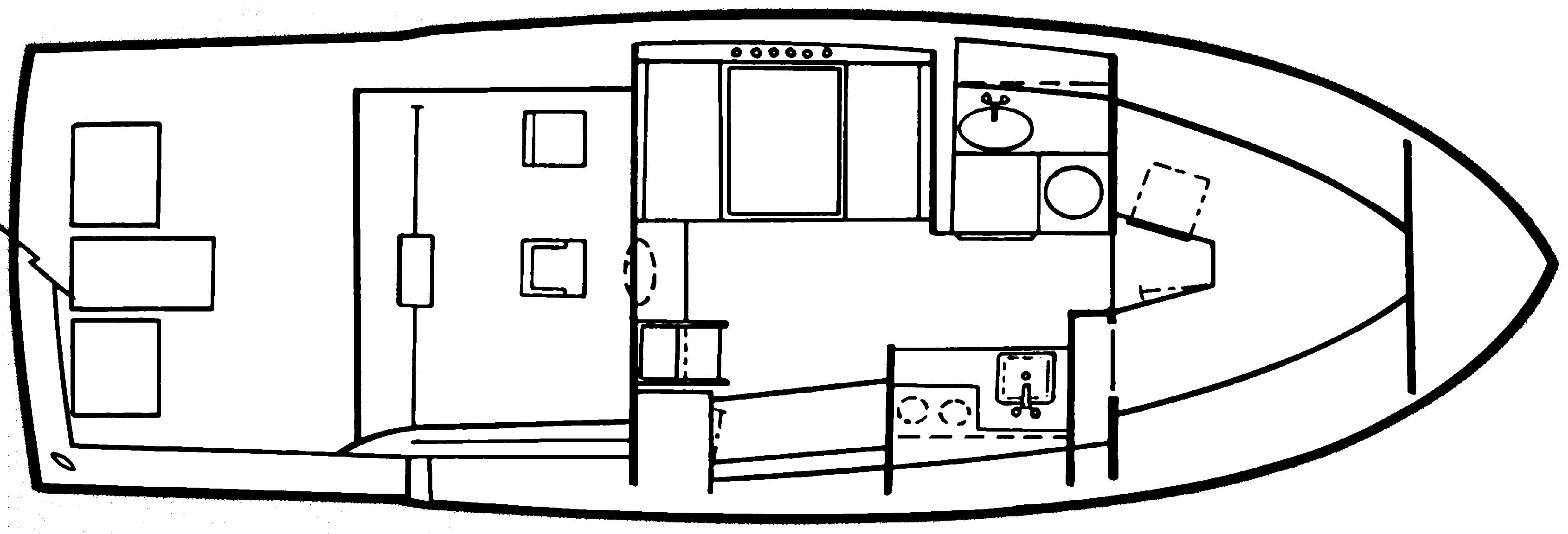 Luhrs Yachts 340 Sport Fisherman floor plan