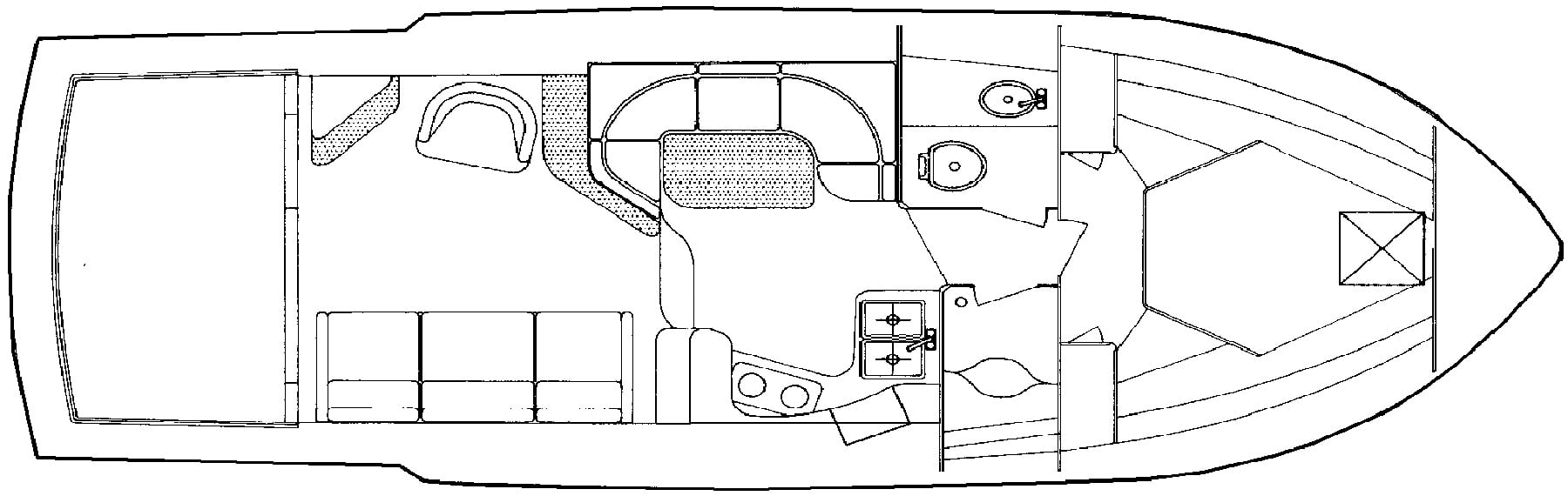 Luhrs Yachts 3400 Motor Yacht floor plan