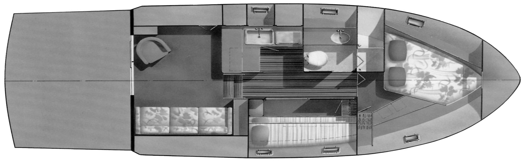 Luhrs Yachts 342 Tournament floor plan