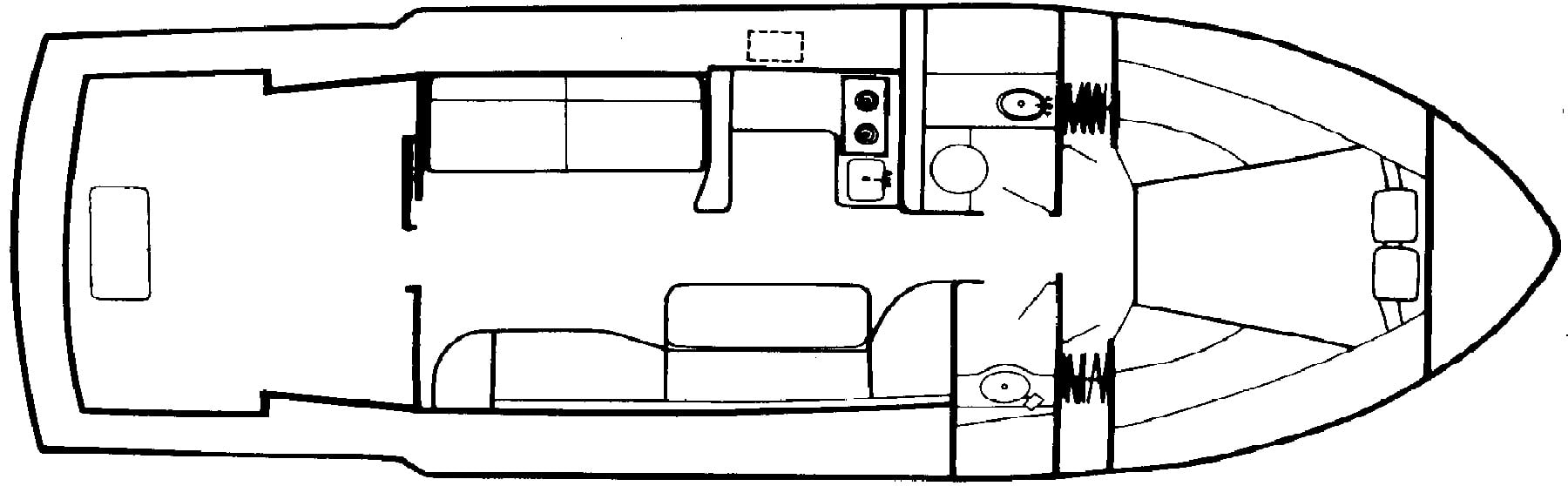 Luhrs Yachts 342 Tournament floor plan