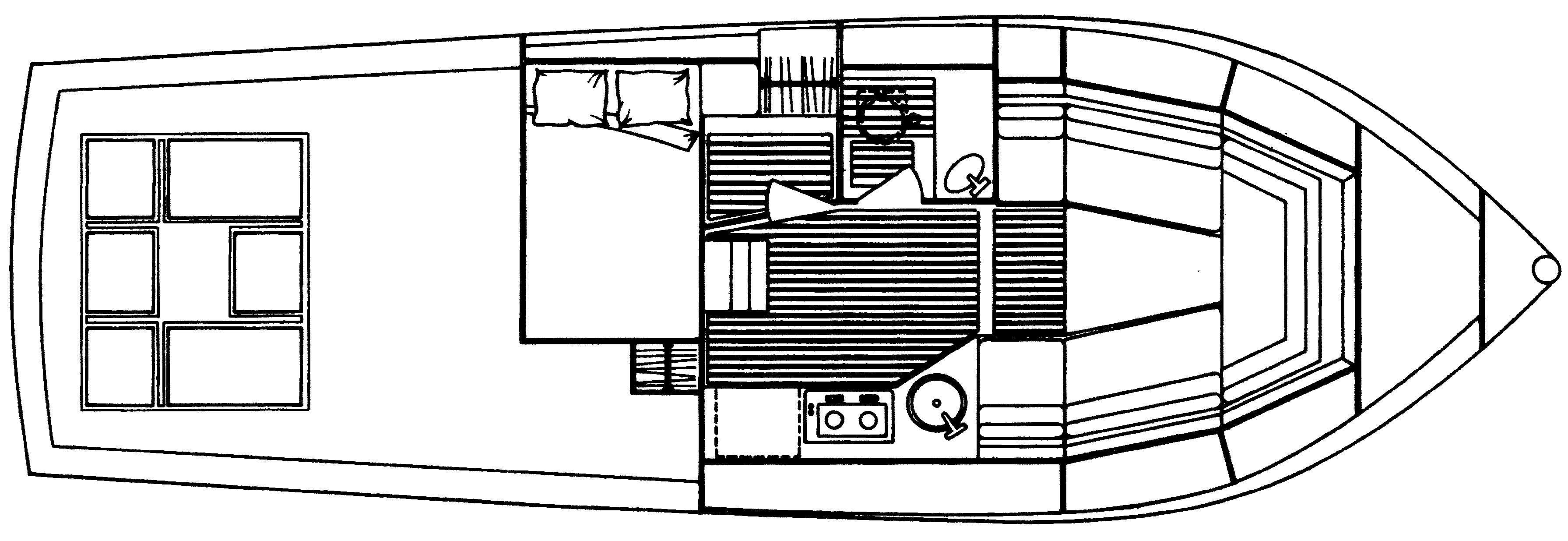 Luhrs Yachts 35 Alura floor plan