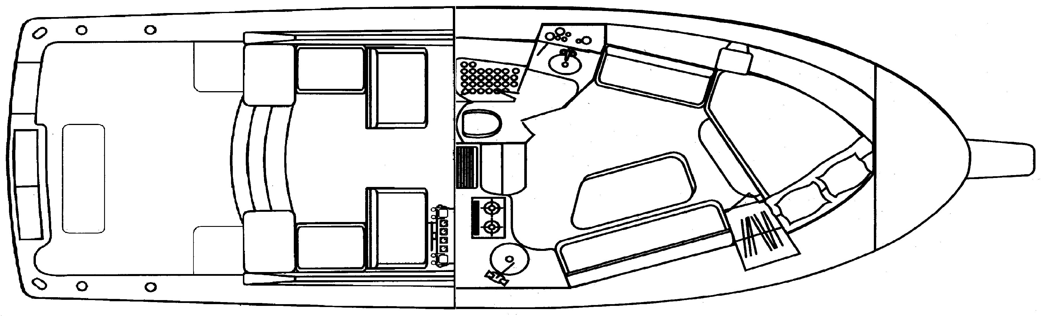 Luhrs Yachts 36 SX; 36 Open floor plan