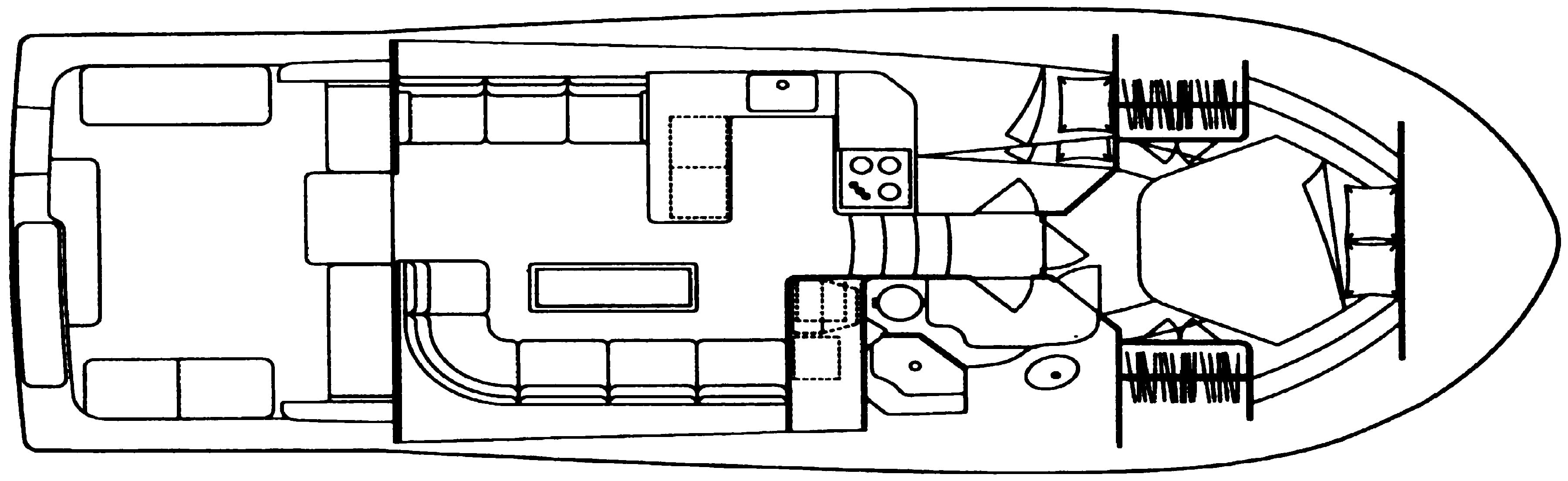Luhrs Yachts 380-40-38 Convertible floor plan