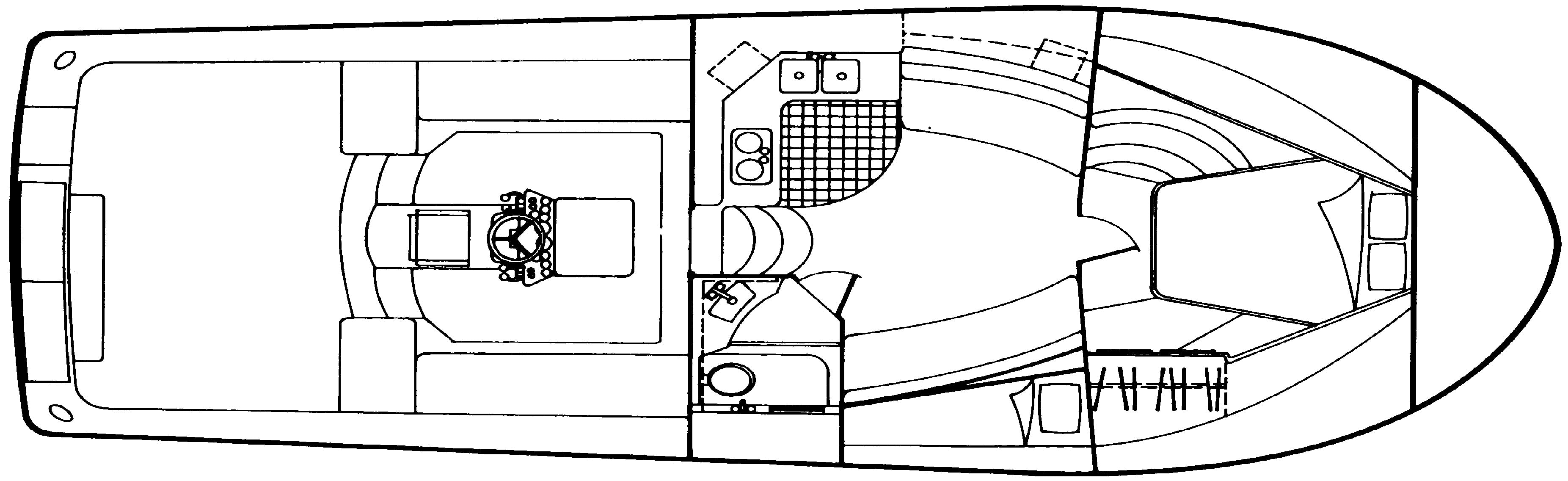 Luhrs Yachts 380-40-38 Open floor plan