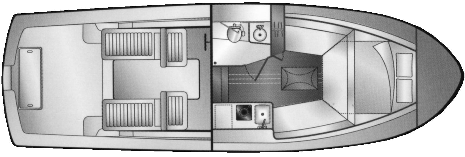 Mainship Yachts 30 Pilot floor plan