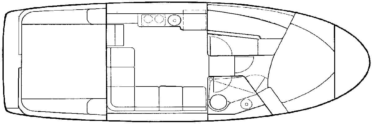Mainship Yachts 31 Sedan Bridge floor plan