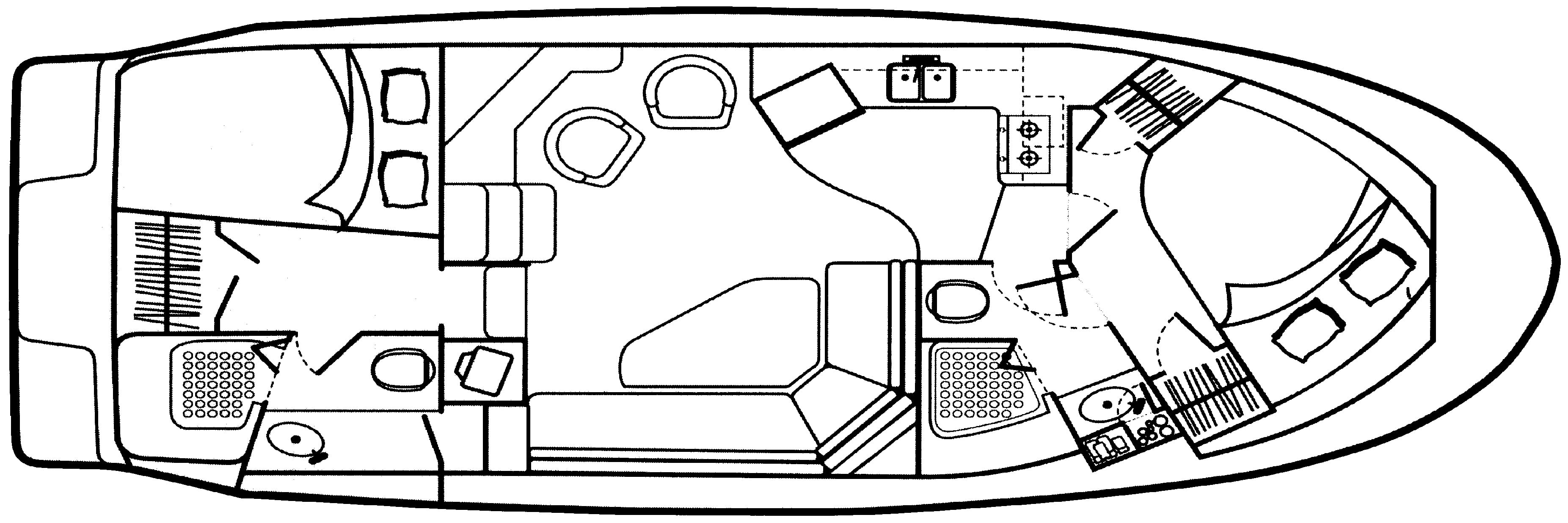 Mainship Yachts 34 Motor Yacht floor plan