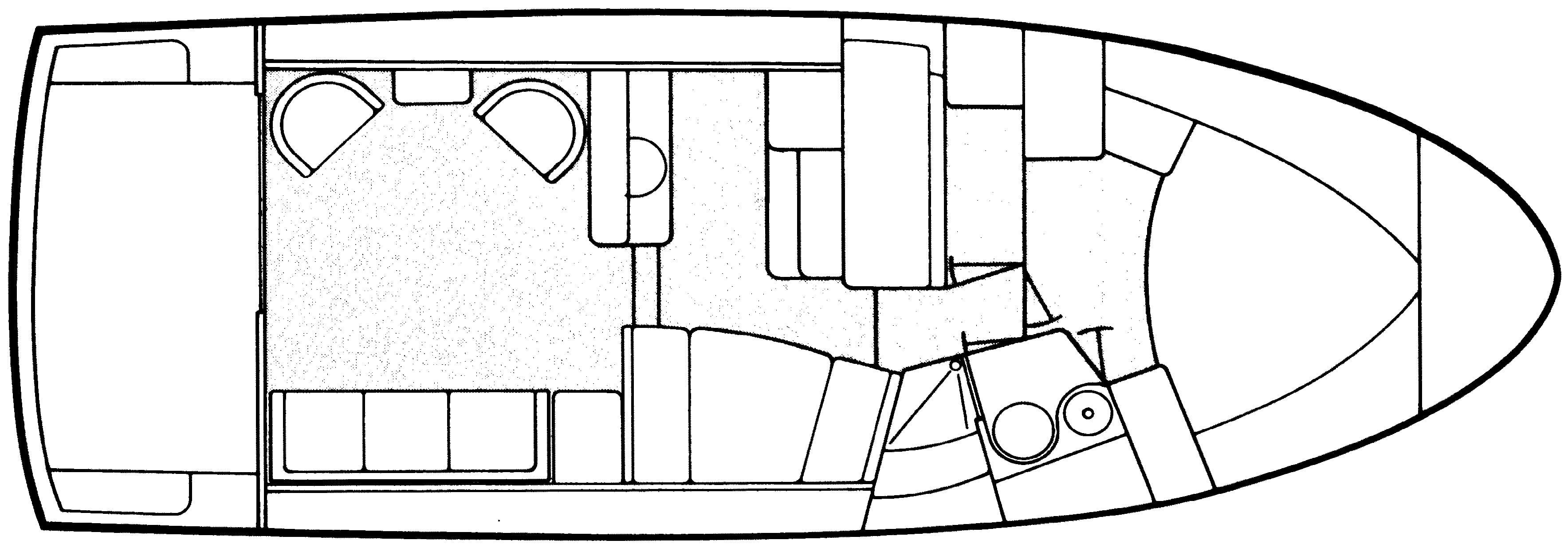 Mainship Yachts 41 Cockpit floor plan