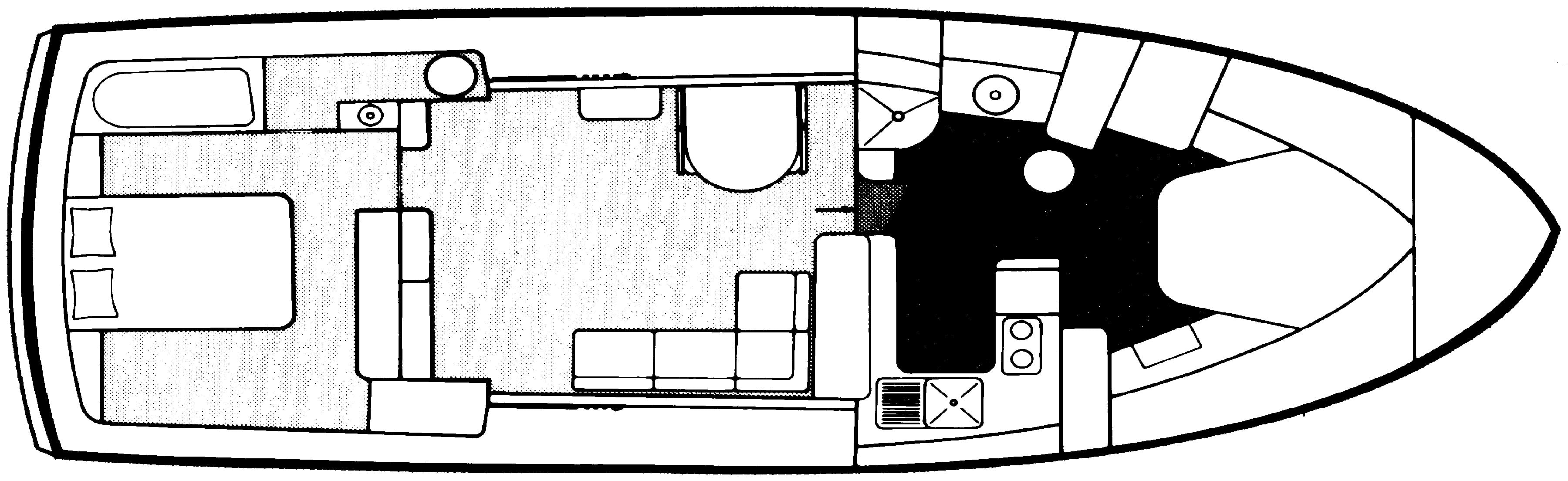 Mainship Yachts 41 Grand Salon floor plan