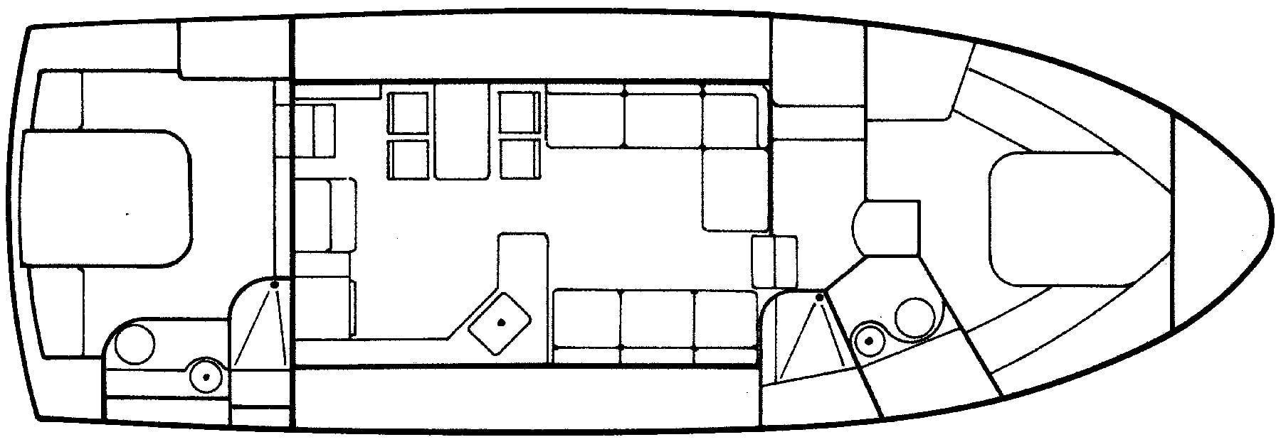 Mainship Yachts 47 Motor Yacht floor plan