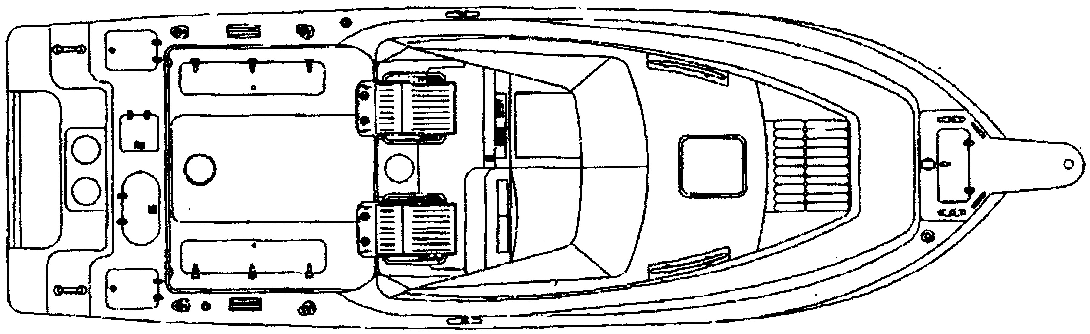 Mako Yachts 263 Walkaround floor plan