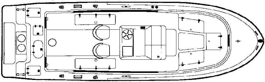 Mako Yachts 282 Center Console floor plan