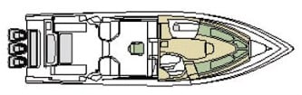Fountain 38 Sportfish Cruiser floor plan