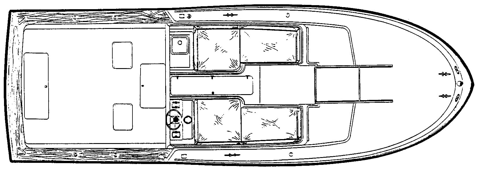 Mako Yachts 286 Inboard floor plan