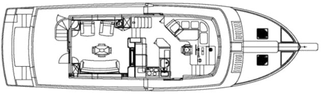 Marlow Yachts 57 Explorer floor plan