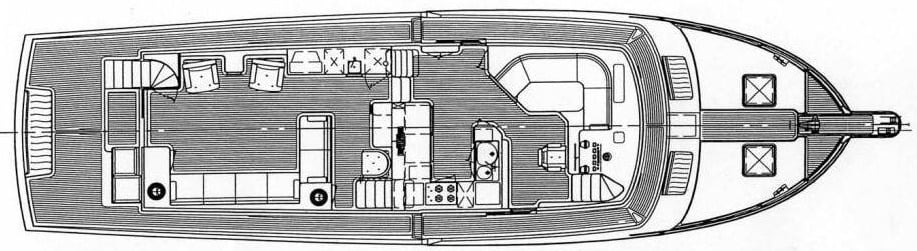Marlow Yachts 70 Explorer floor plan