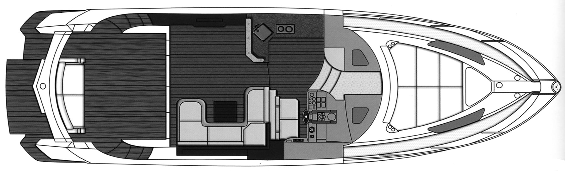 Marquis Yachts 420 Sport Coupe floor plan