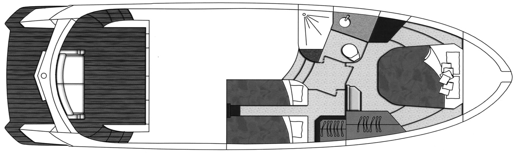 Marquis Yachts 420 Sport Coupe floor plan