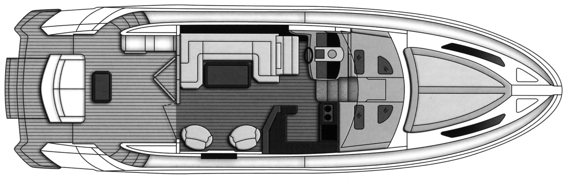 Marquis Yachts 500 Sport Coupe floor plan