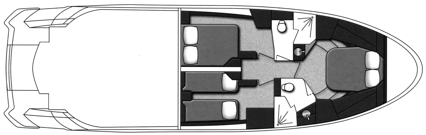 Marquis Yachts 500 Sport Coupe floor plan