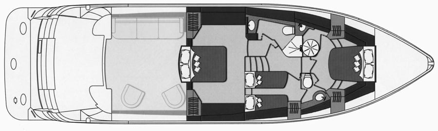 Marquis Yachts 55 LS floor plan