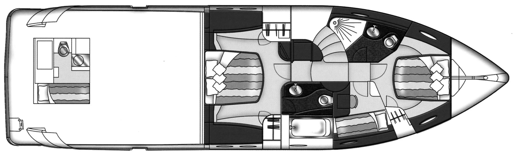 Marquis Yachts 59 Pilothouse floor plan