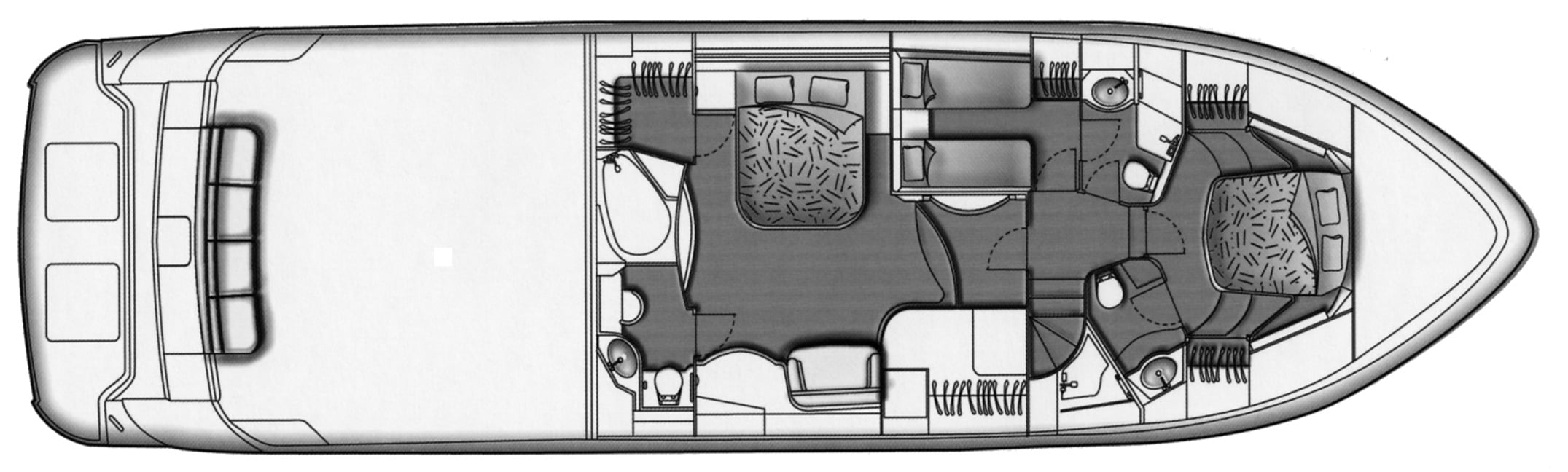 Marquis Yachts 65-690 Pilothouse floor plan